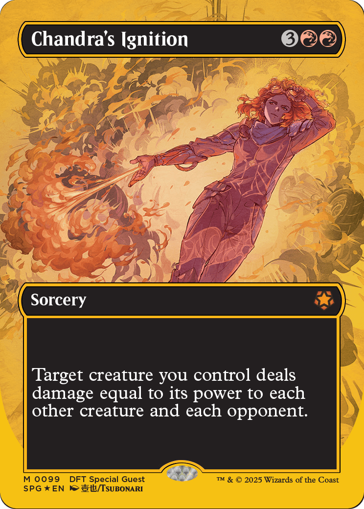 Chandra's Ignition (Borderless) (First-Place Foil) (-099) [Aetherdrift]