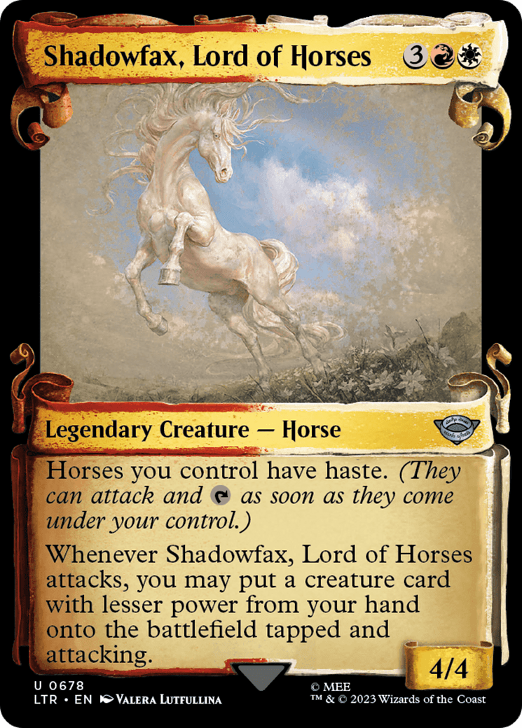 Shadowfax, Lord of Horses [The Lord of the Rings: Tales of Middle-Earth Showcase Scrolls] Foil