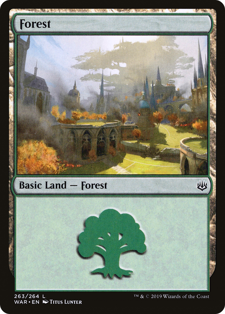Forest (263) [War of the Spark] Foil