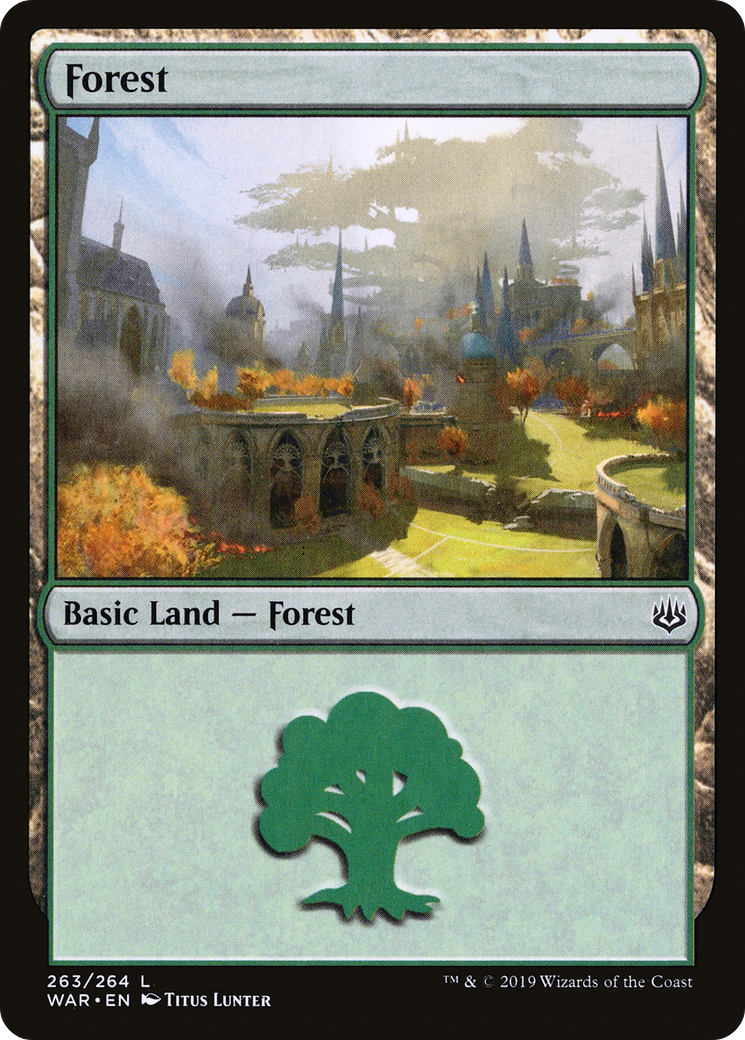 Forest (263) [War of the Spark] Foil