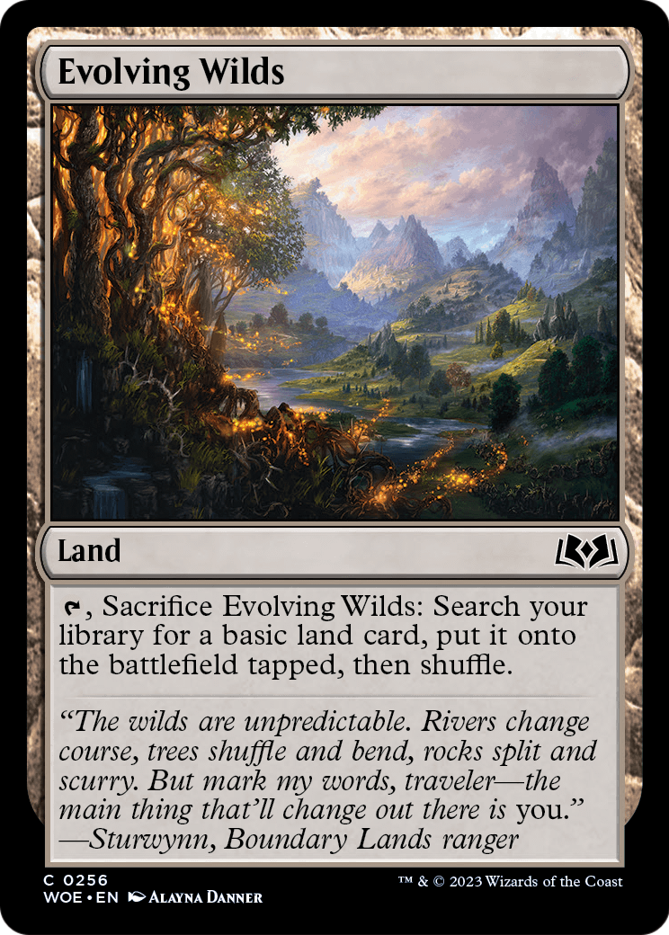 Evolving Wilds [Wilds of Eldraine] Foil