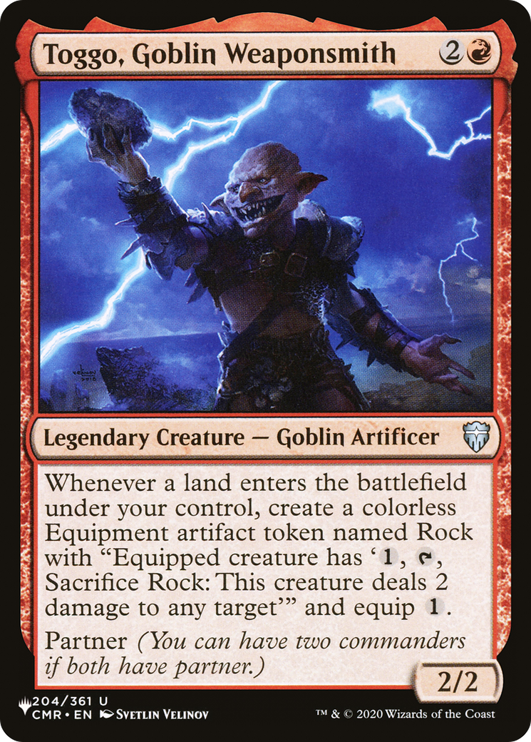 Toggo, Goblin Weaponsmith |  (CMR-204) [The List]