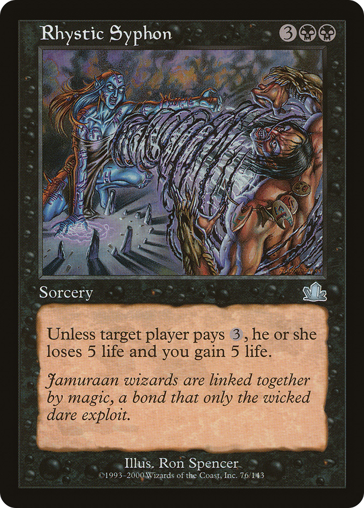 Rhystic Syphon [Prophecy] Foil
