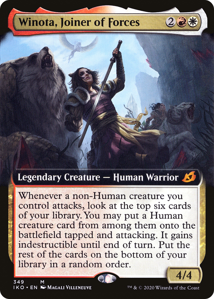 Winota, Joiner of Forces (Extended Art) [Ikoria: Lair of Behemoths] Foil