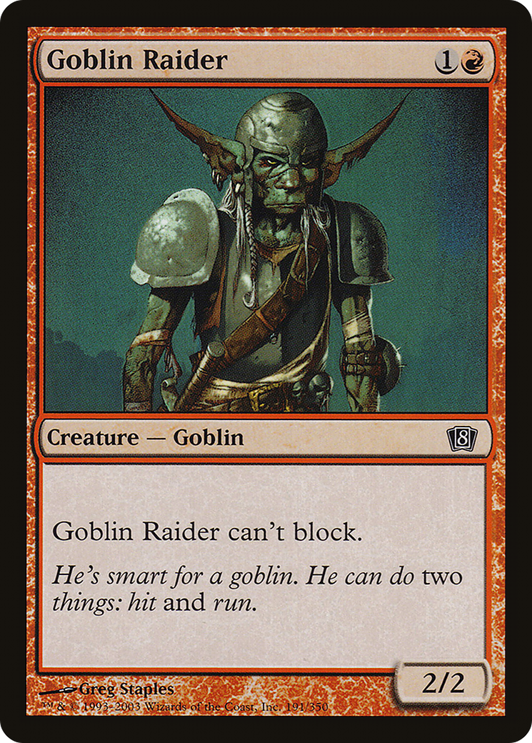 Goblin Raider [Eighth Edition] Foil
