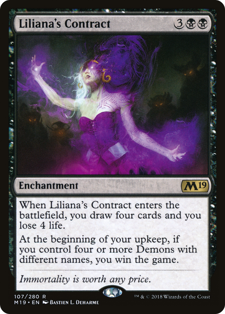 Liliana's Contract [Core Set 2019] Foil