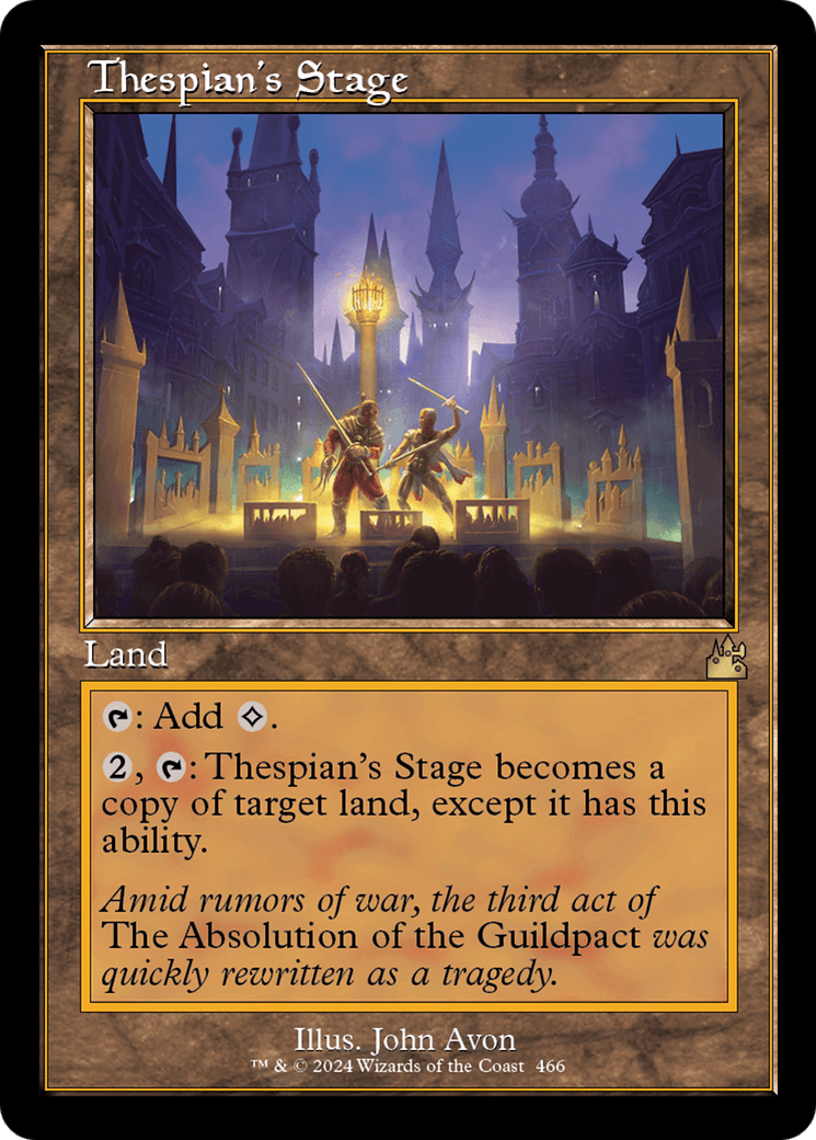 Thespian's Stage (Retro Frame) [Ravnica Remastered] Foil