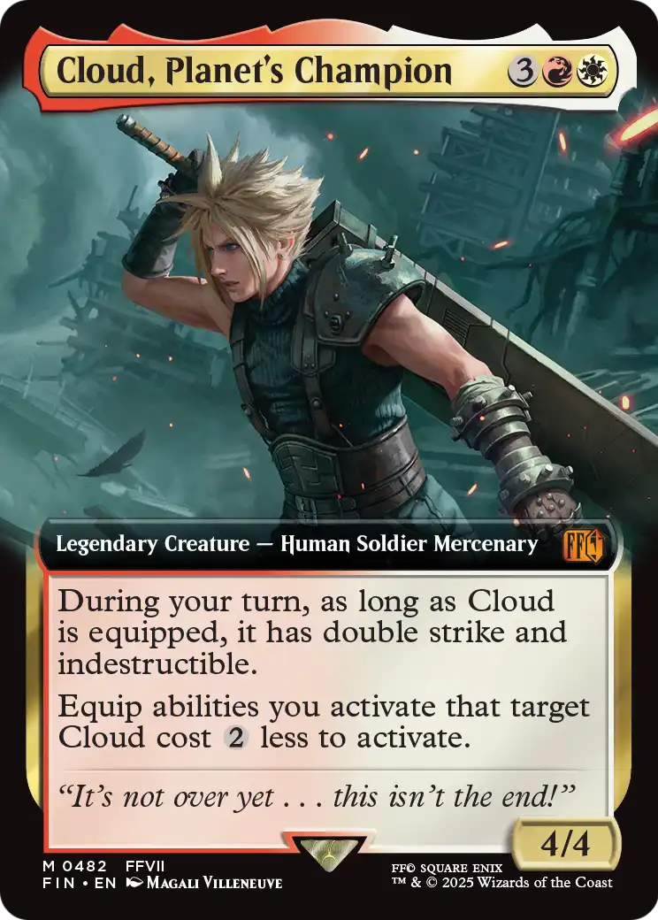 Cloud, Planet's Champion (Extended Art) (482) [FINAL FANTASY]  Foil