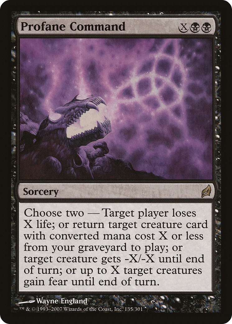 Profane Command [Lorwyn] Foil