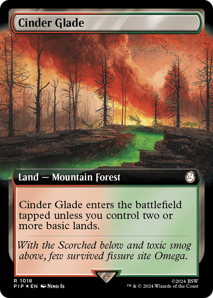 Cinder Glade (Extended Art) (Surge Foil) [Fallout]