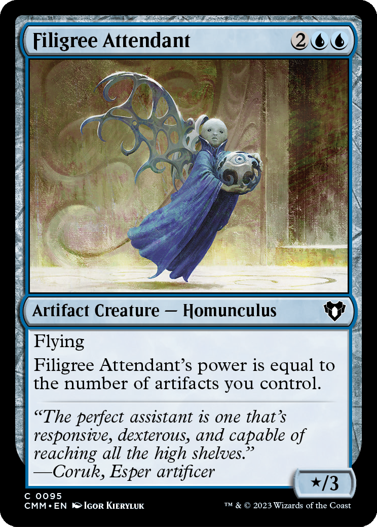 Filigree Attendant [Commander Masters] Foil