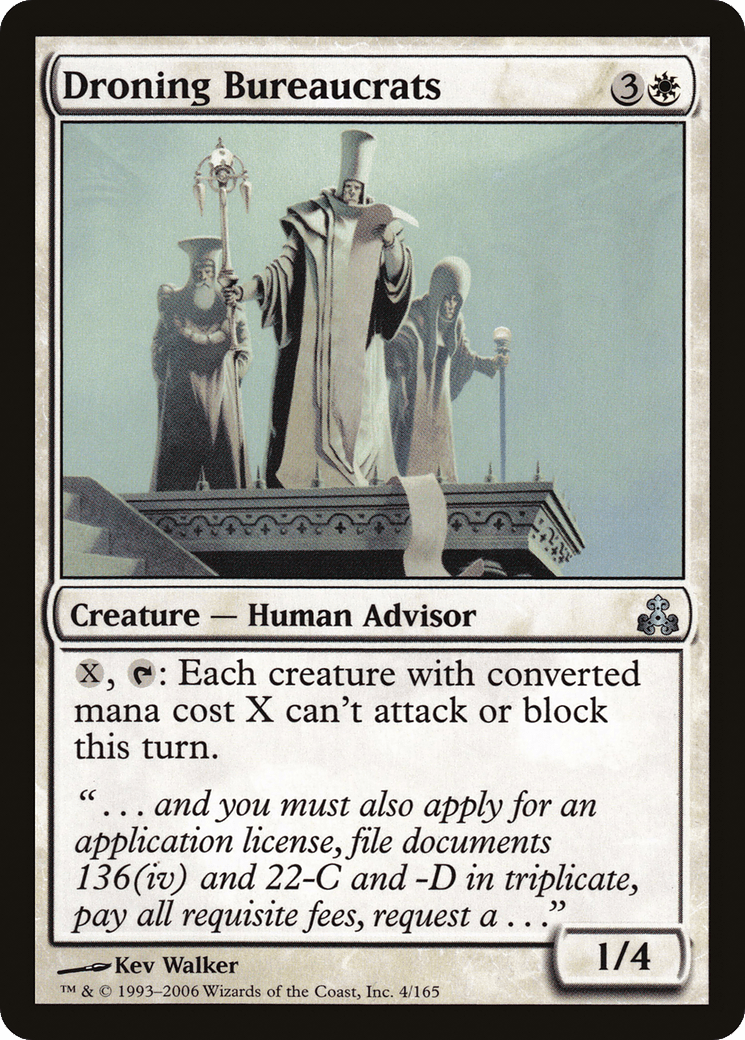Droning Bureaucrats [Guildpact] Foil