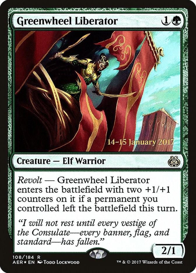 Greenwheel Liberator 108 (Prerelease Cards)  - Foil