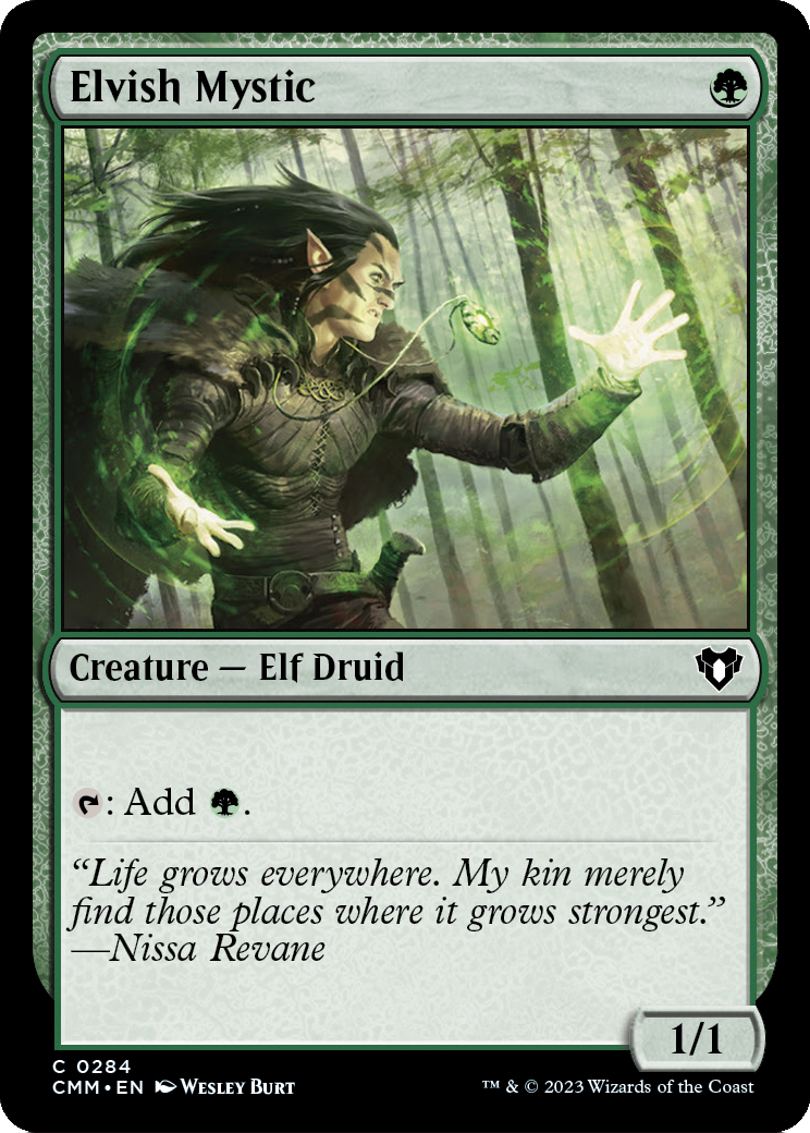 Elvish Mystic [Commander Masters] Foil