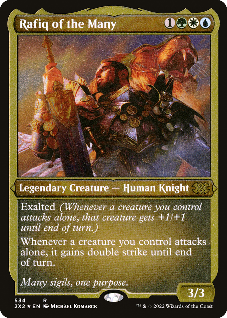 Rafiq of the Many (Foil Etched) |  Foil (534) [Double Masters 2022]