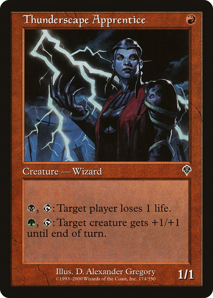 Thunderscape Apprentice [Invasion] Foil