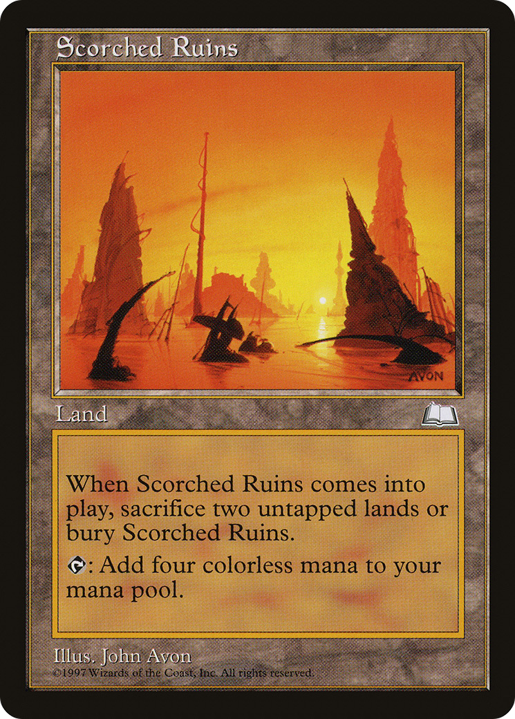 Scorched Ruins [Weatherlight] (German)