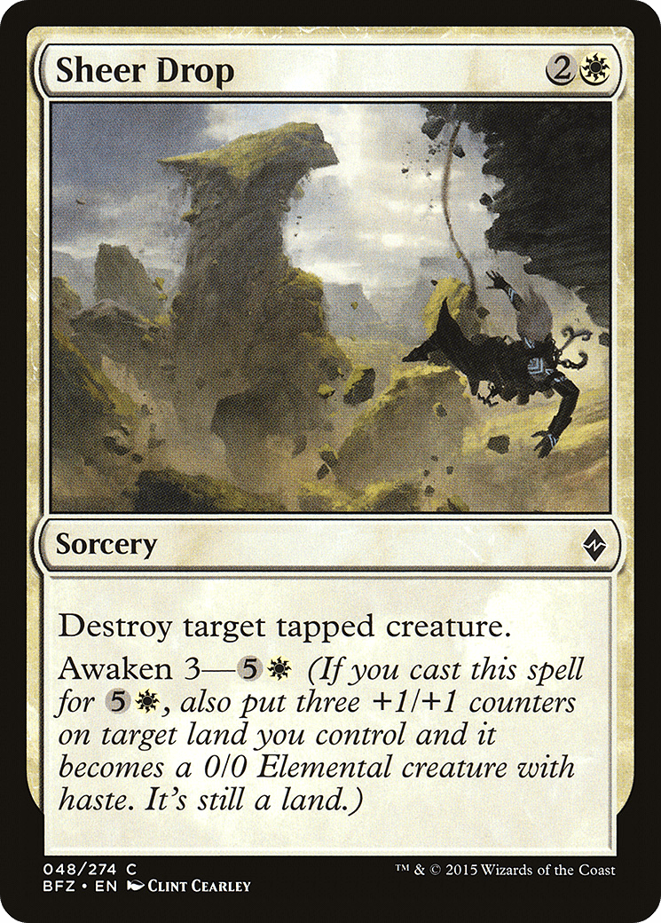 Sheer Drop [Battle for Zendikar] Foil