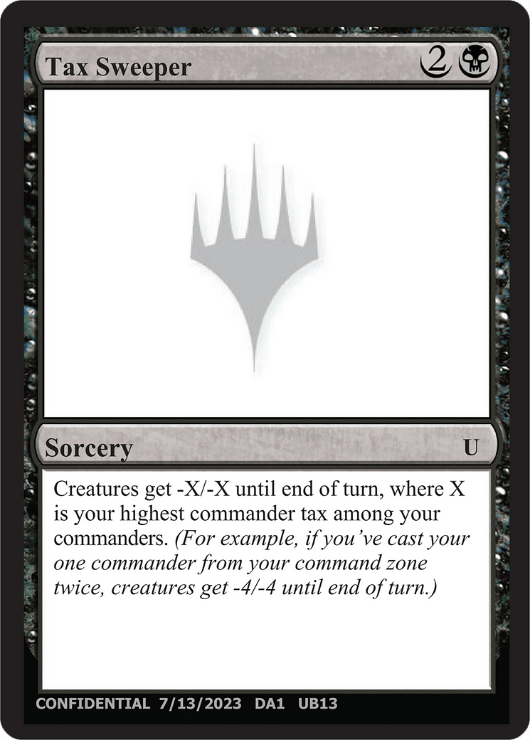 Tax Sweeper (DA1-UU14B) - Unknown Event