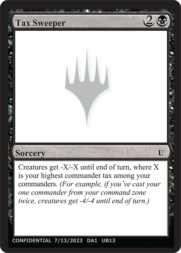 Tax Sweeper (DA1-UU14B) - Unknown Event