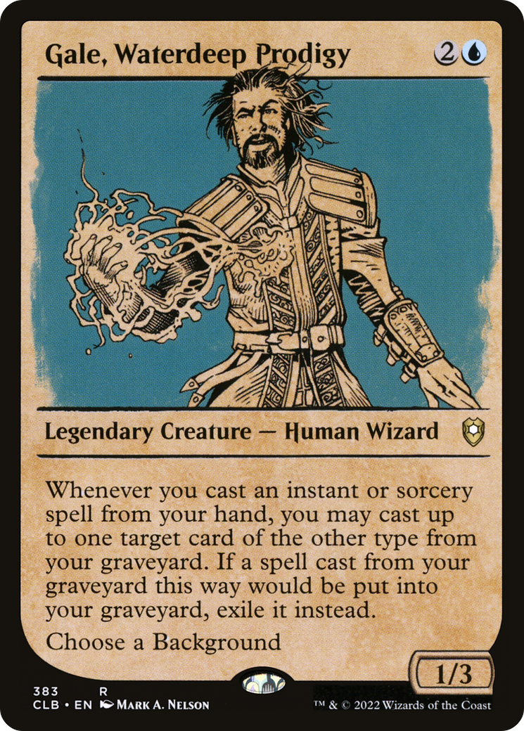 Gale, Waterdeep Prodigy (Showcase) [Commander Legends: Battle for Baldur's Gate] Foil