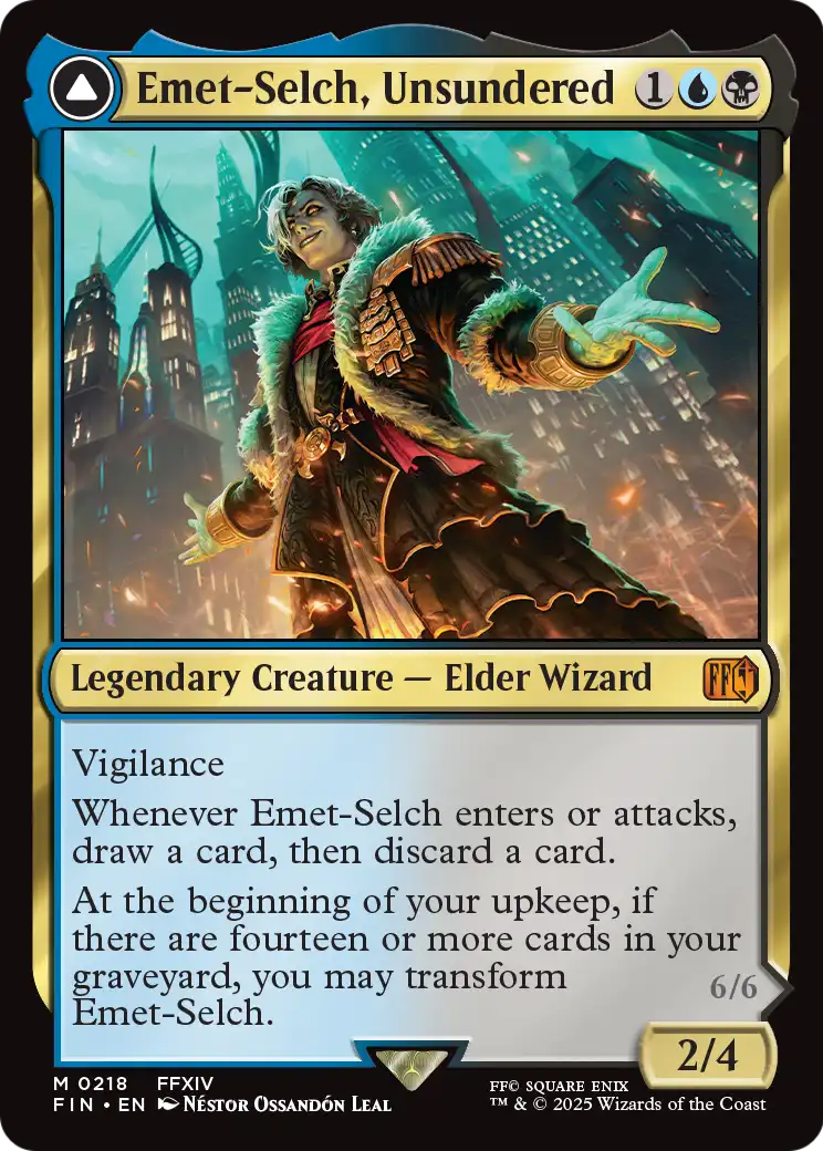 Emet-Selch, Unsundered // Hades, Sorcerer of Eld (218) [FINAL FANTASY]  Foil