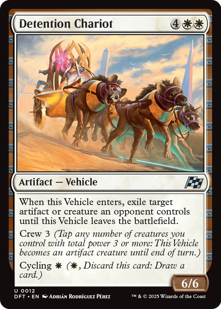 Detention Chariot |  Foil (012) [Aetherdrift]