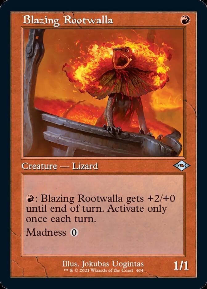 Blazing Rootwalla (Retro) [Modern Horizons 2] Foil