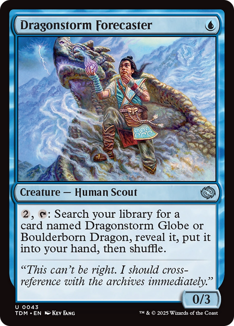 Dragonstorm Forecaster (043) [Tarkir: Dragonstorm]  Foil