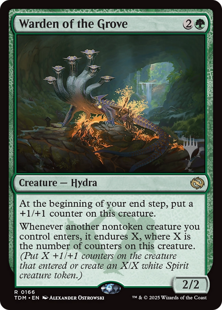 Warden of the Grove (166) [Promo Pack: Tarkir: Dragonstorm]  Foil