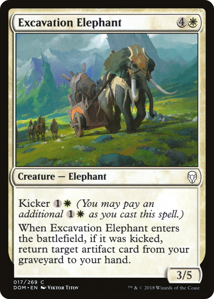 Excavation Elephant [Dominaria] Foil