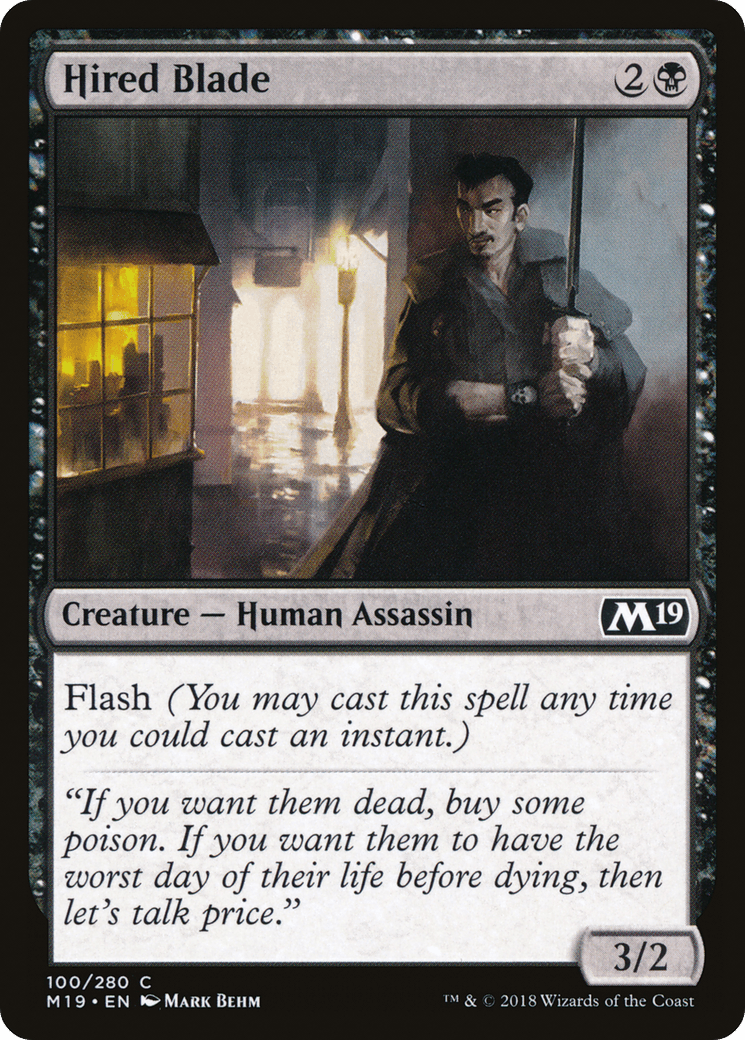 Hired Blade [Core Set 2019] Foil
