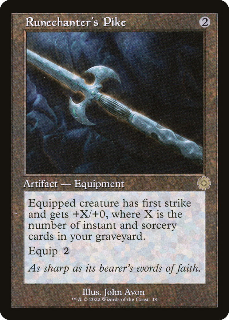 Runechanter's Pike (Retro) [The Brothers' War Retro Artifacts] Foil
