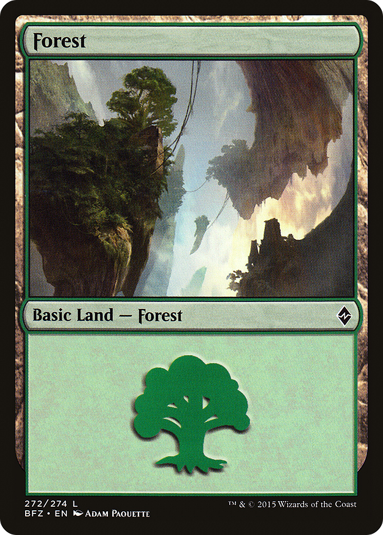 Forest (BFZ-272A) - Battle for Zendikar