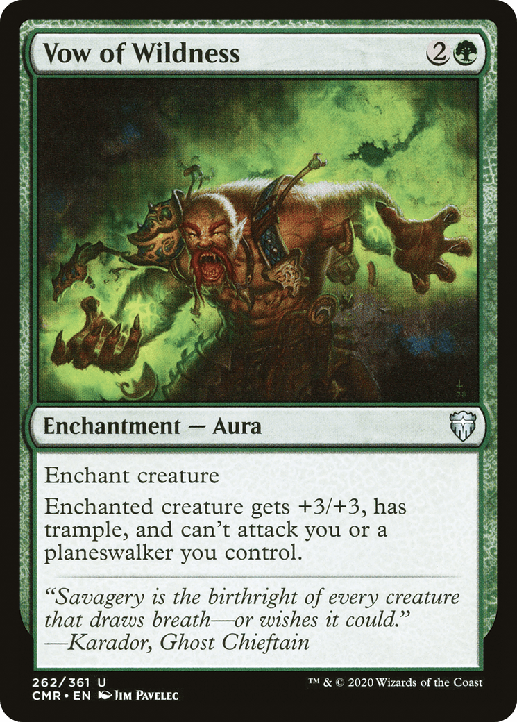 Vow of Wildness [Commander Legends] Foil