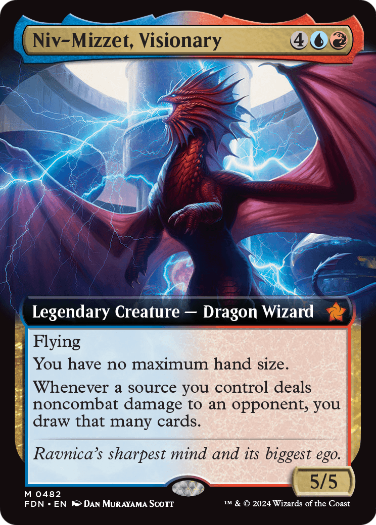 Niv-Mizzet, Visionary (FDN-482) - Foundations: (Extended Art)