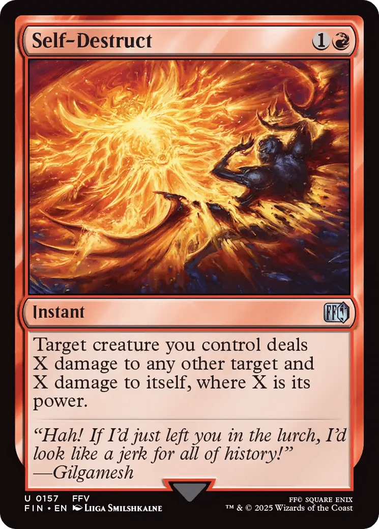 Self-Destruct (157) [FINAL FANTASY]  Foil