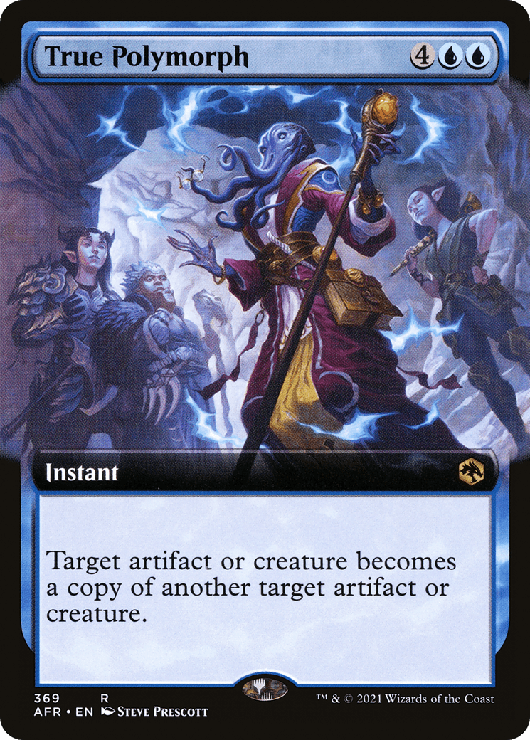 True Polymorph (Extended Art) [Dungeons & Dragons: Adventures in the Forgotten Realms] Foil