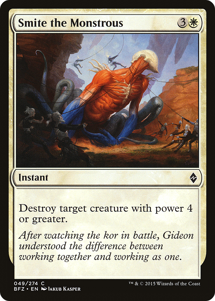 Smite the Monstrous [Battle for Zendikar] Foil