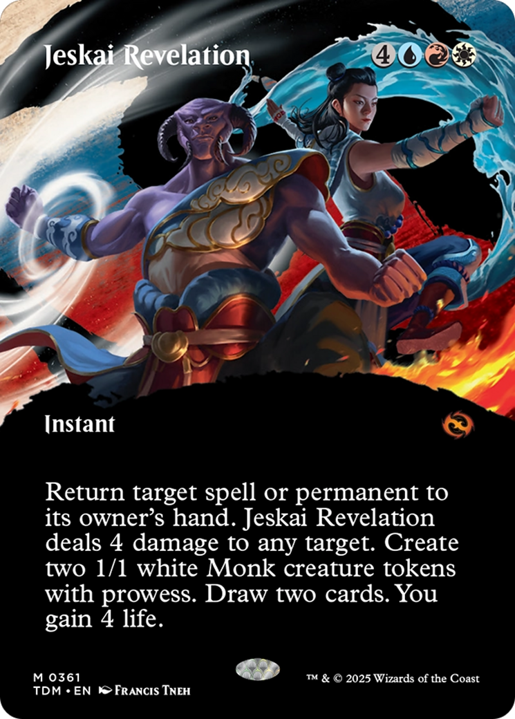 Jeskai Revelation (Borderless) (361) [Tarkir: Dragonstorm]