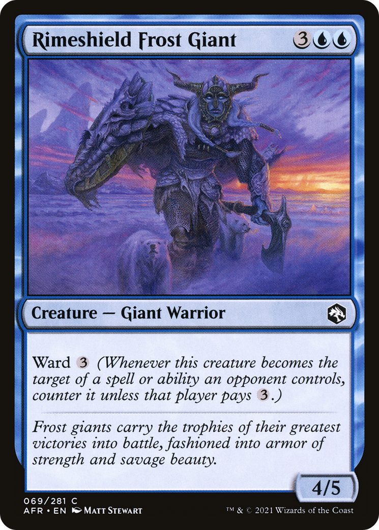 Rimeshield Frost Giant [Dungeons & Dragons: Adventures in the Forgotten Realms] Foil