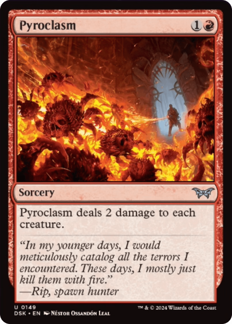 Pyroclasm [Duskmourn: House of Horror] Foil
