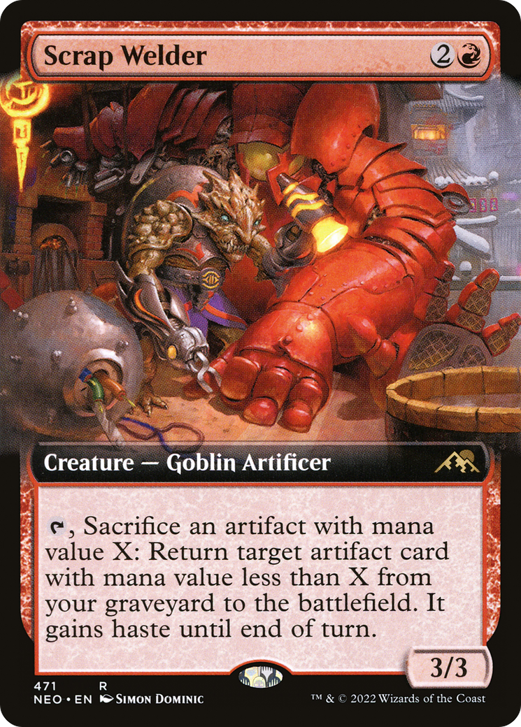 Scrap Welder (Extended Art) [Kamigawa: Neon Dynasty] Foil