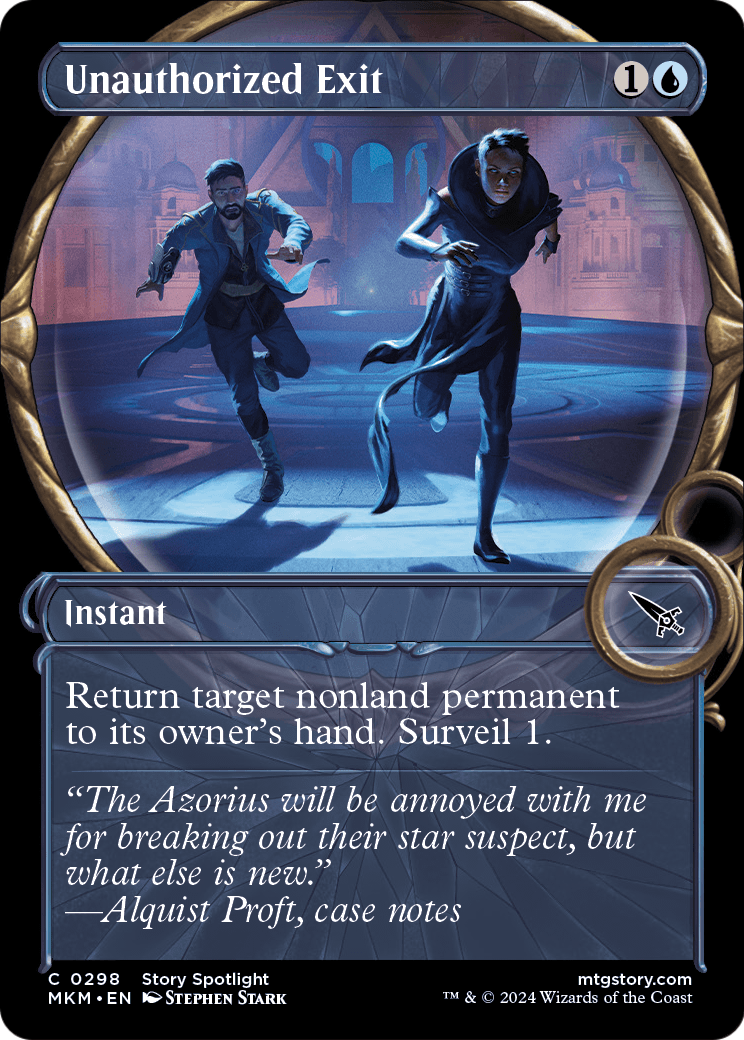 Unauthorized Exit (Showcase) [Murders at Karlov Manor] Foil