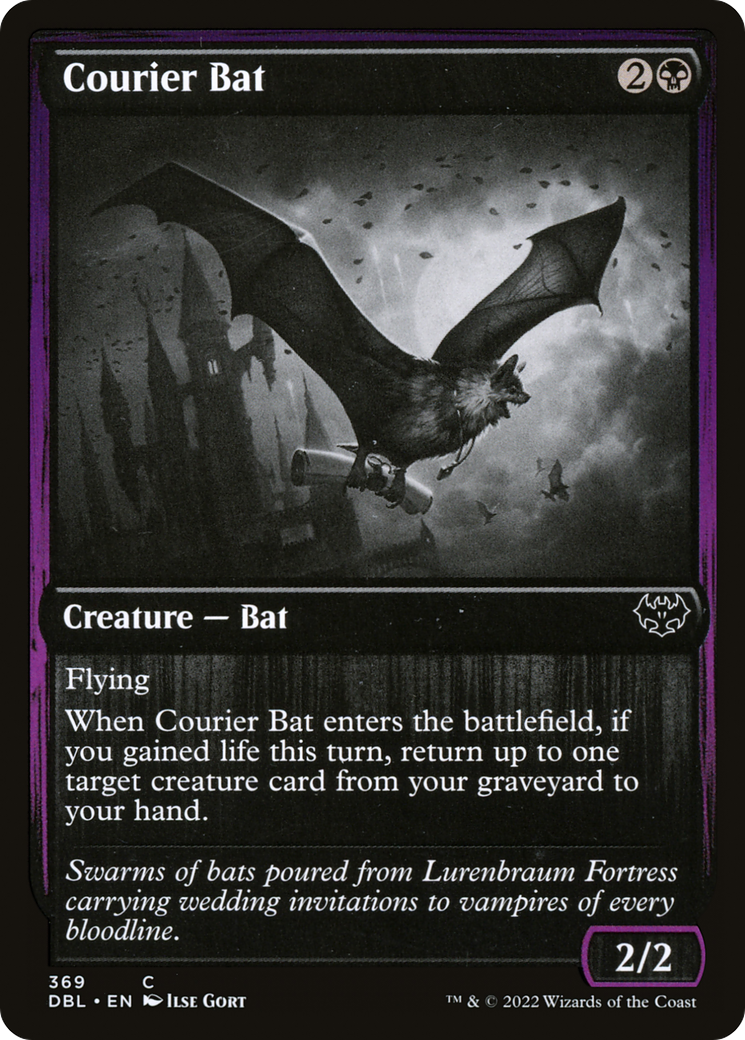 Courier Bat [Innistrad: Double Feature] Foil