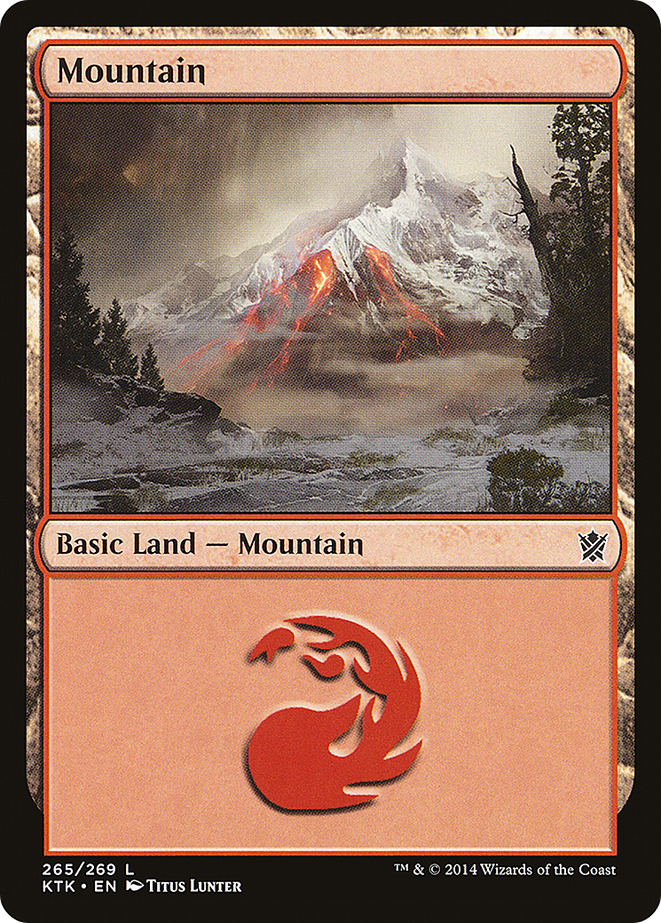 Mountain (265) [Khans of Tarkir] Foil