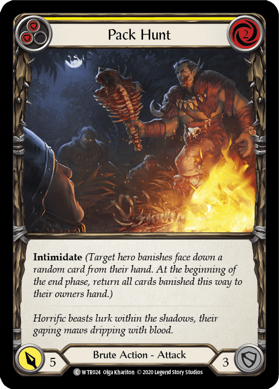 Pack Hunt (Yellow) [U-WTR024] (Welcome to Rathe Unlimited)  Unlimited Rainbow Foil