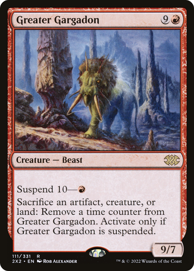 Greater Gargadon [Double Masters 2022] Foil