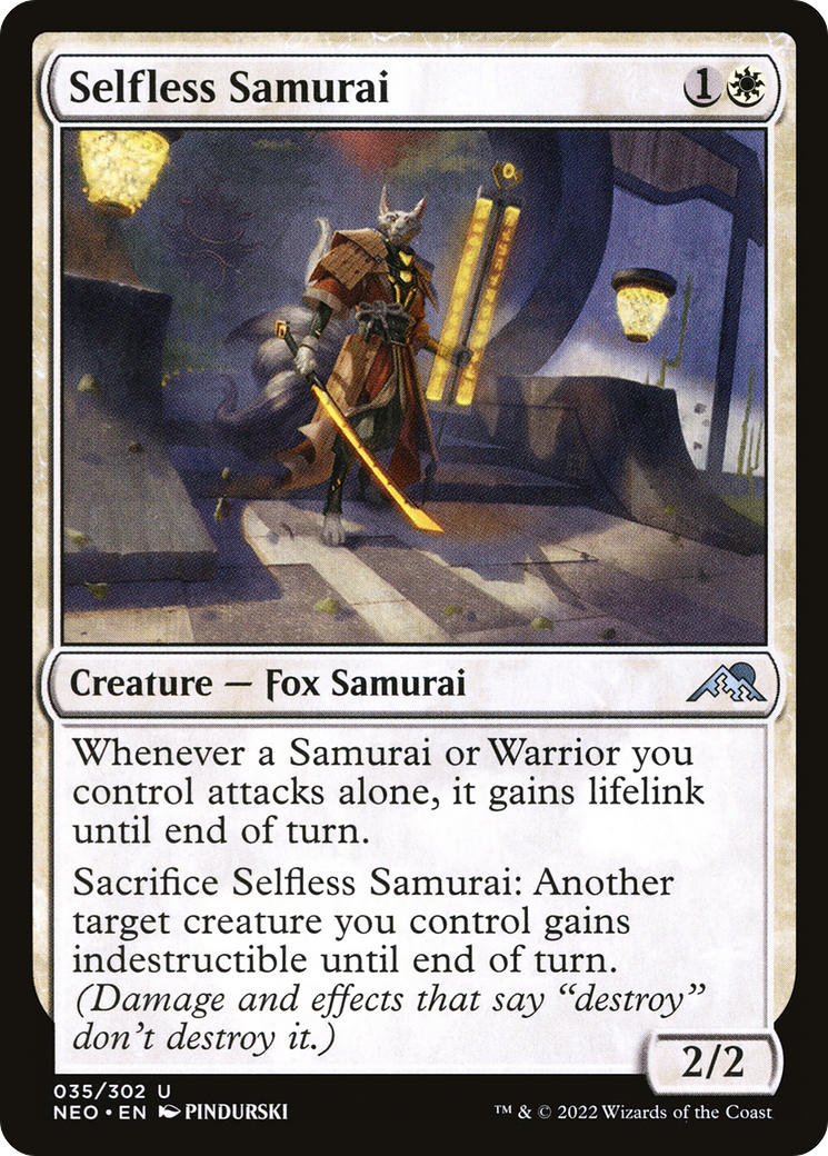 Selfless Samurai [Kamigawa: Neon Dynasty] Foil