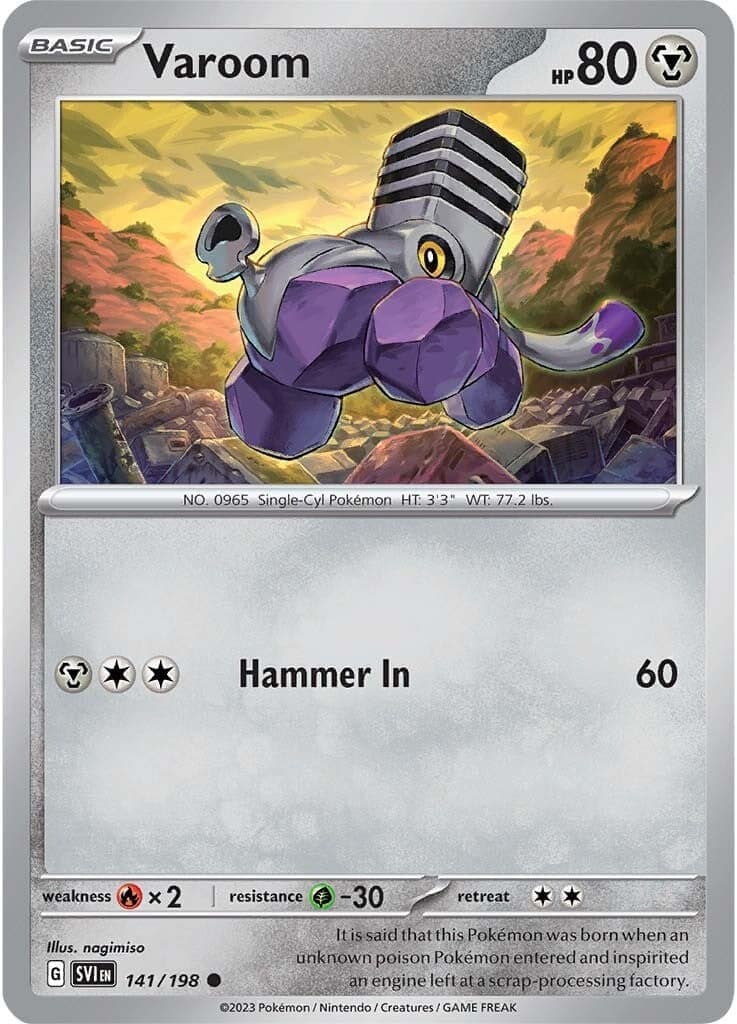 Varoom 141/198 - SV01 Scarlet & Violet Base Set Reverse Holofoil